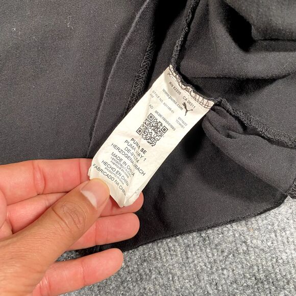 Puma x BMW Motorsport Mens Medium Graphic Print Slim Fit Racing Black Shirt - Picture 5 of 7